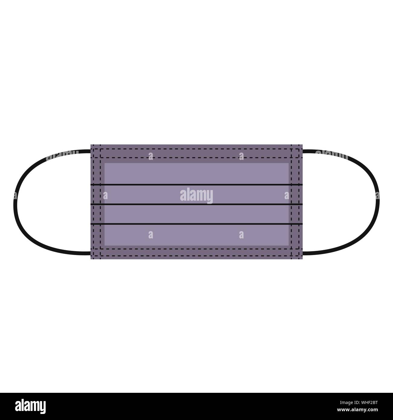 Colorato inquinamento atmosferico maschera facciale, un uomo o una donna medico vettore maschera Illustrazione Vettoriale