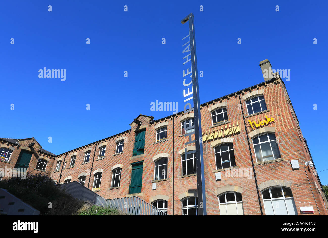 Calderdale Industrial Museum, a Halifax, dedicato al patrimonio industriale della zona, nel West Yorkshire, Regno Unito Foto Stock
