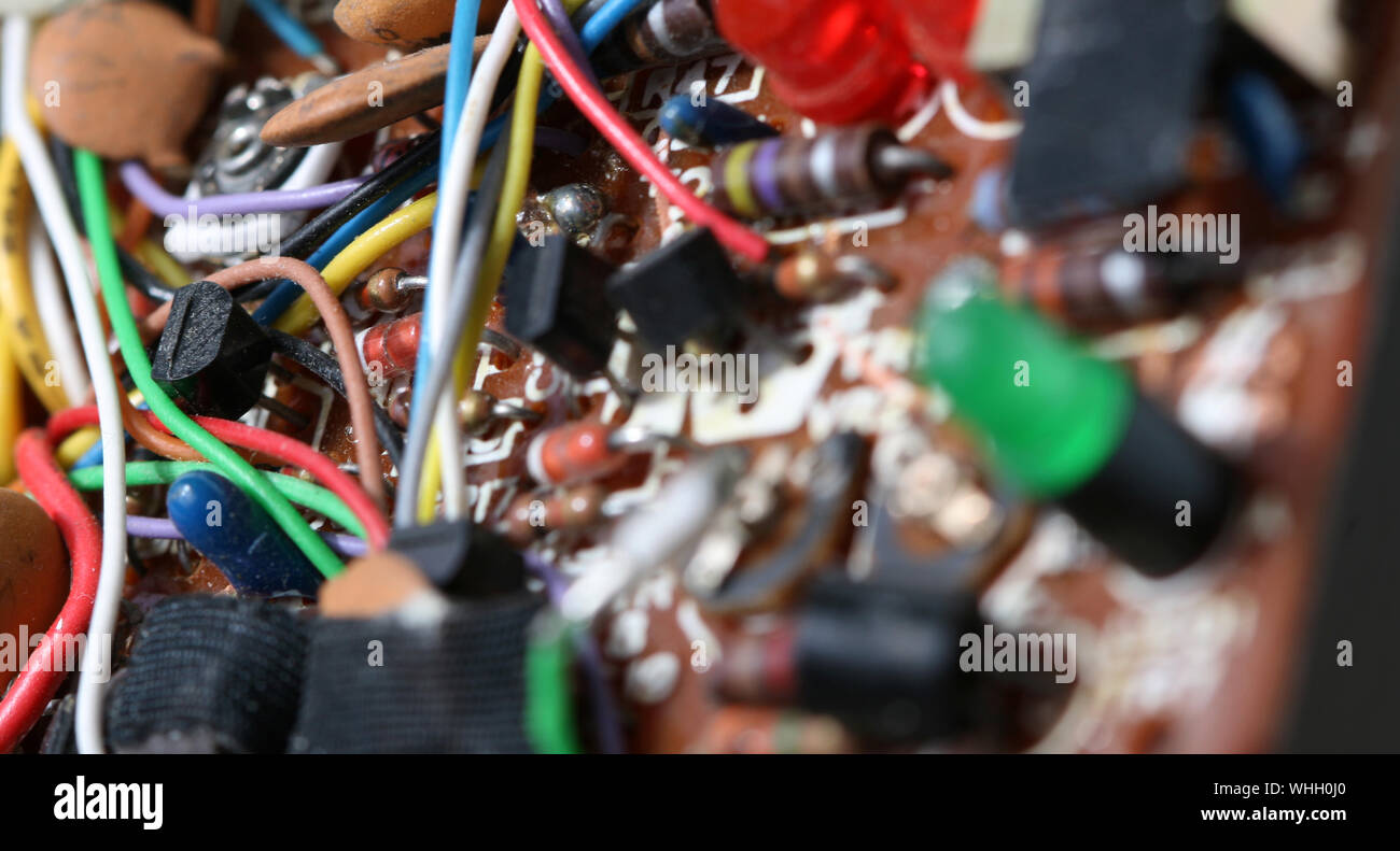 Close-up di apparecchiature elettriche Foto Stock