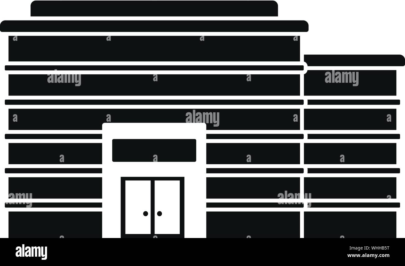 Fashion Mall moderna icona. Semplice illustrazione di moda centro commerciale moderno icona vettoriali per il web design isolato su sfondo bianco Illustrazione Vettoriale