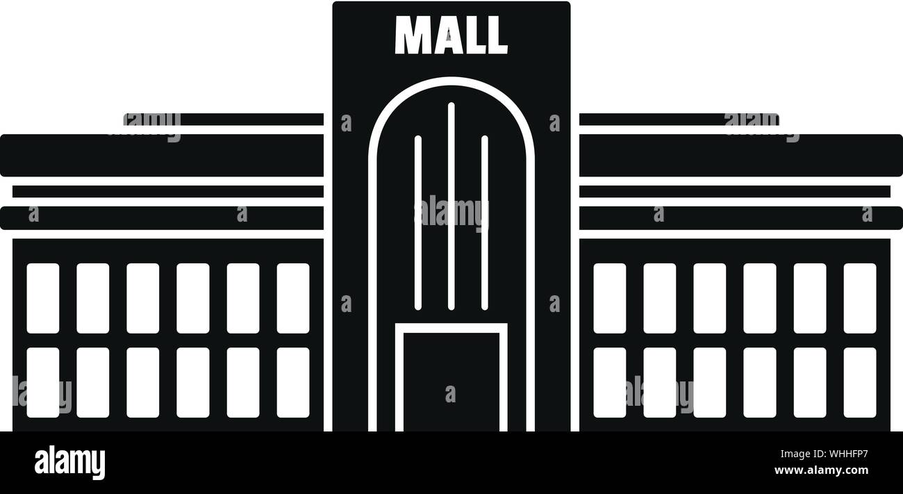 Attività icona mall. Semplice illustrazione di business mall icona vettoriali per il web design isolato su sfondo bianco Illustrazione Vettoriale