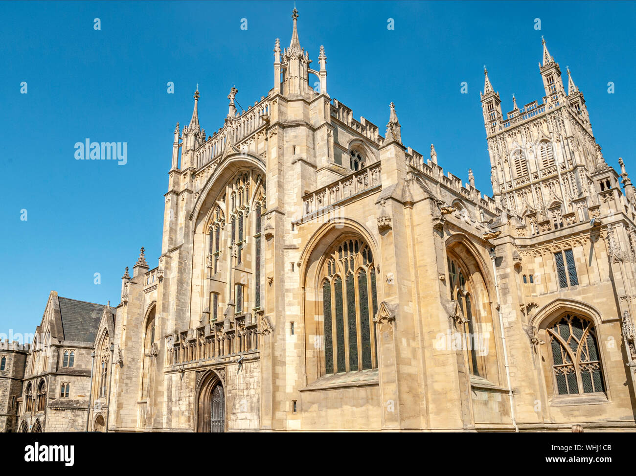 La cattedrale di Gloucester, Gloucestershire, England, Regno Unito Foto Stock