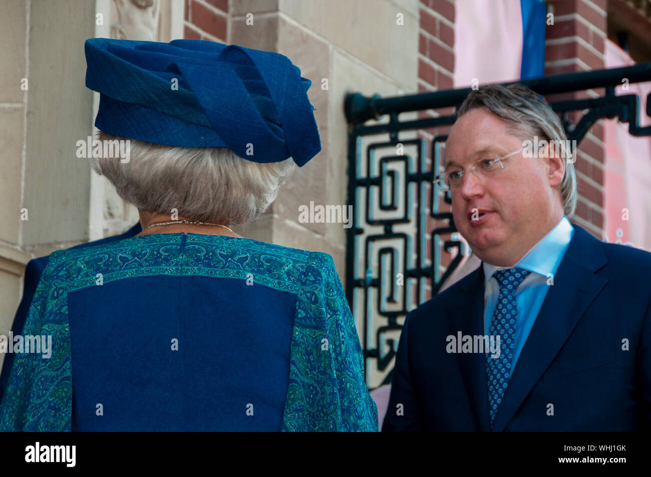 Il Royal Dutch Mint (KNM), Utrecht, Paesi Bassi. Sabato 31 Agosto, 2019. Sua Altezza Reale la Principessa Beatrice dei Paesi Bassi, questa mattina Foto Stock