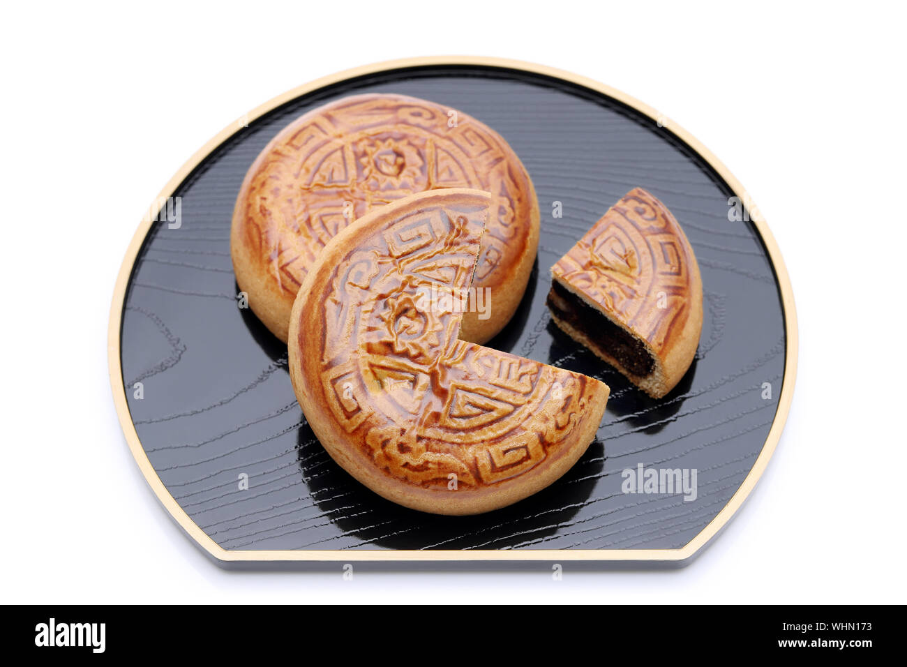 Mooncake tradizionale cinese per metà festa d autunno Foto Stock