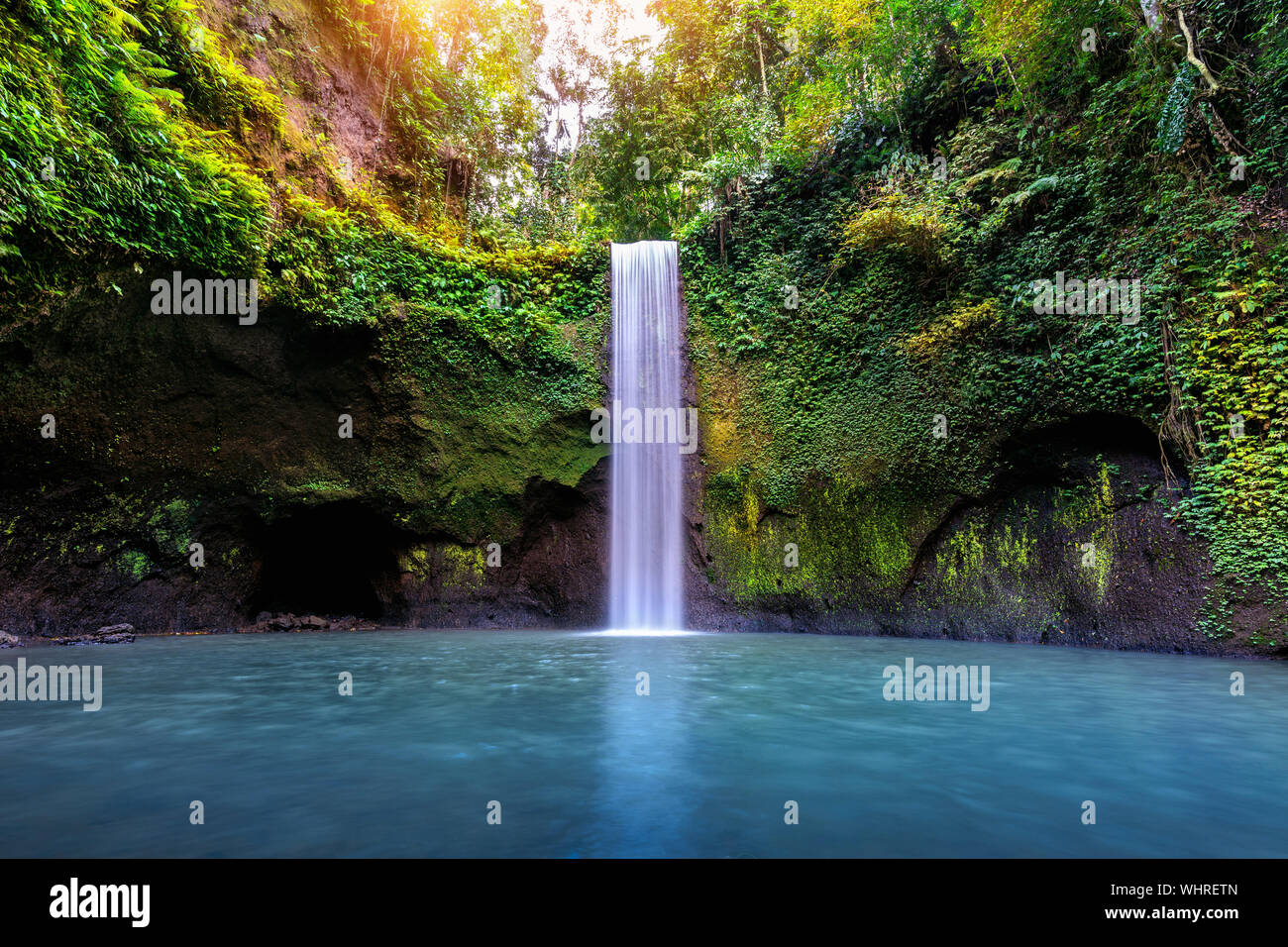 Cascata Tibumana nell isola di Bali, Indonesia. Foto Stock