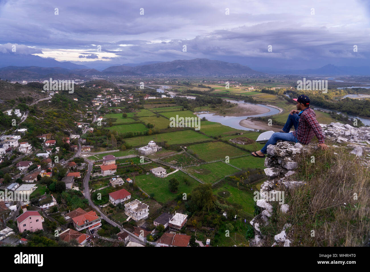 L antico castello di Rozafa di Scutari Albania Foto Stock