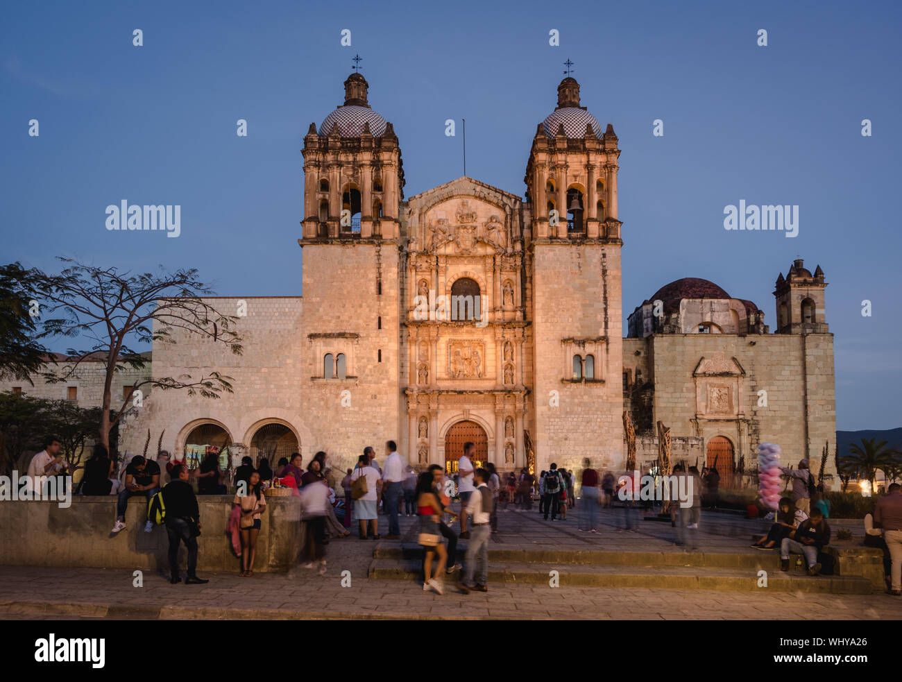 La Cattedrale di Nostra Signora dell'Assunzione, Oaxaca, Messico. Foto Stock