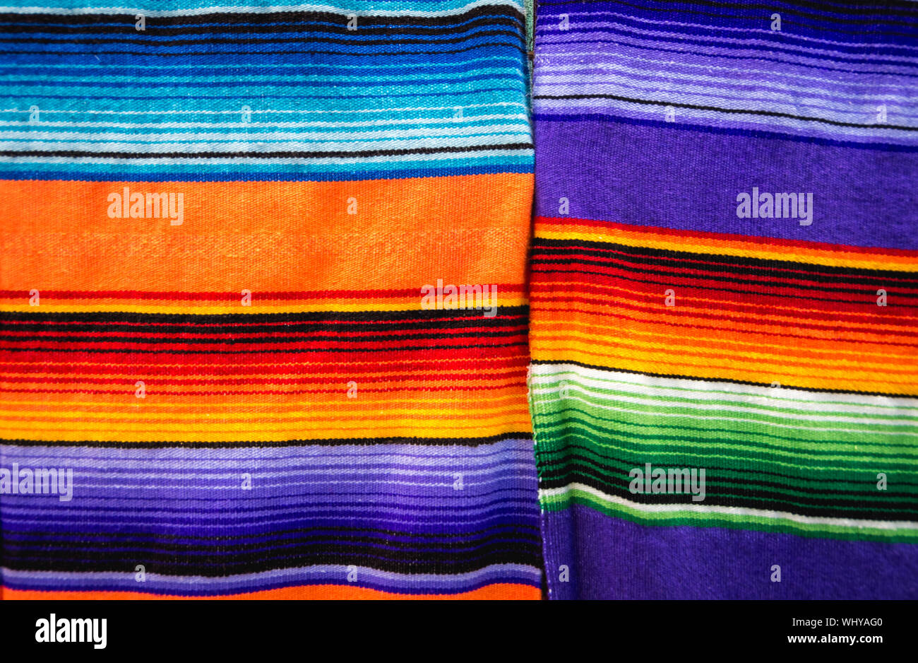 Colorate coperte messicano Foto Stock