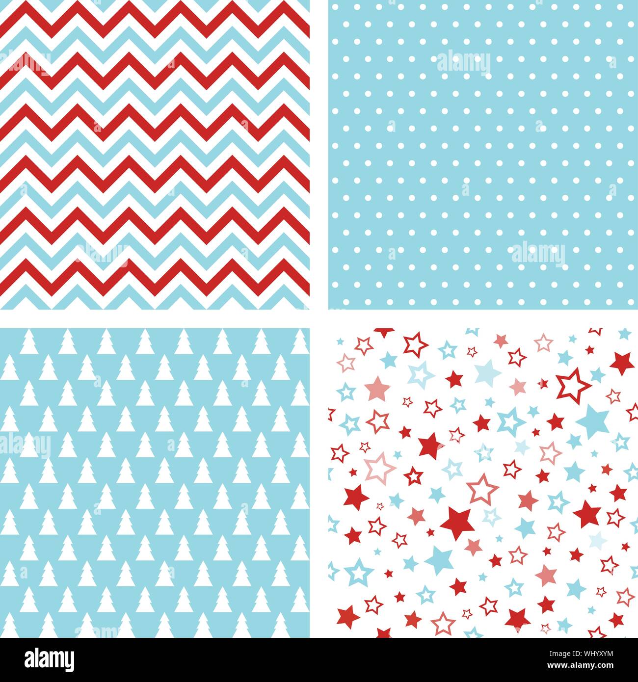 Natale vettore seamless pattern. Chevron, polka dot Illustrazione Vettoriale