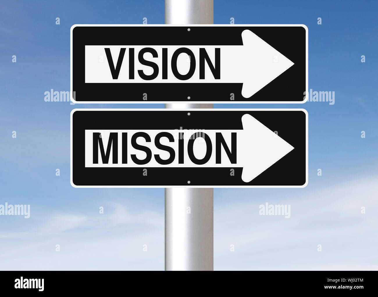 Visione e missione Foto Stock