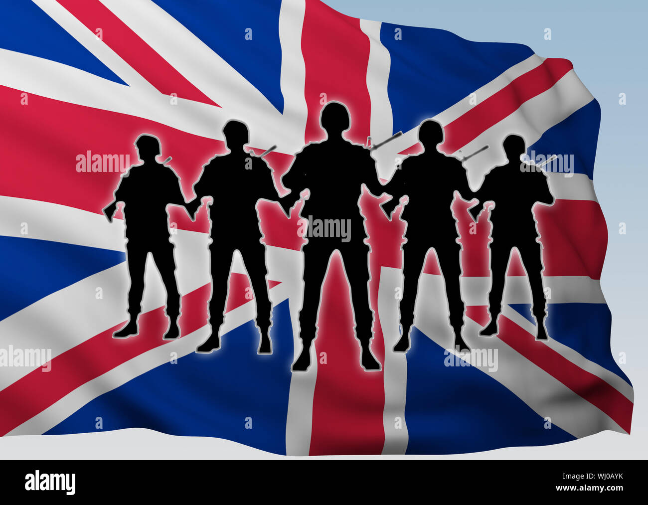 Bandiera Esercito Britannico Grande, 150x90 Cm, In Nylon Resistente Con Occhielli Metallici, Per Interni Ed Esterni - 4