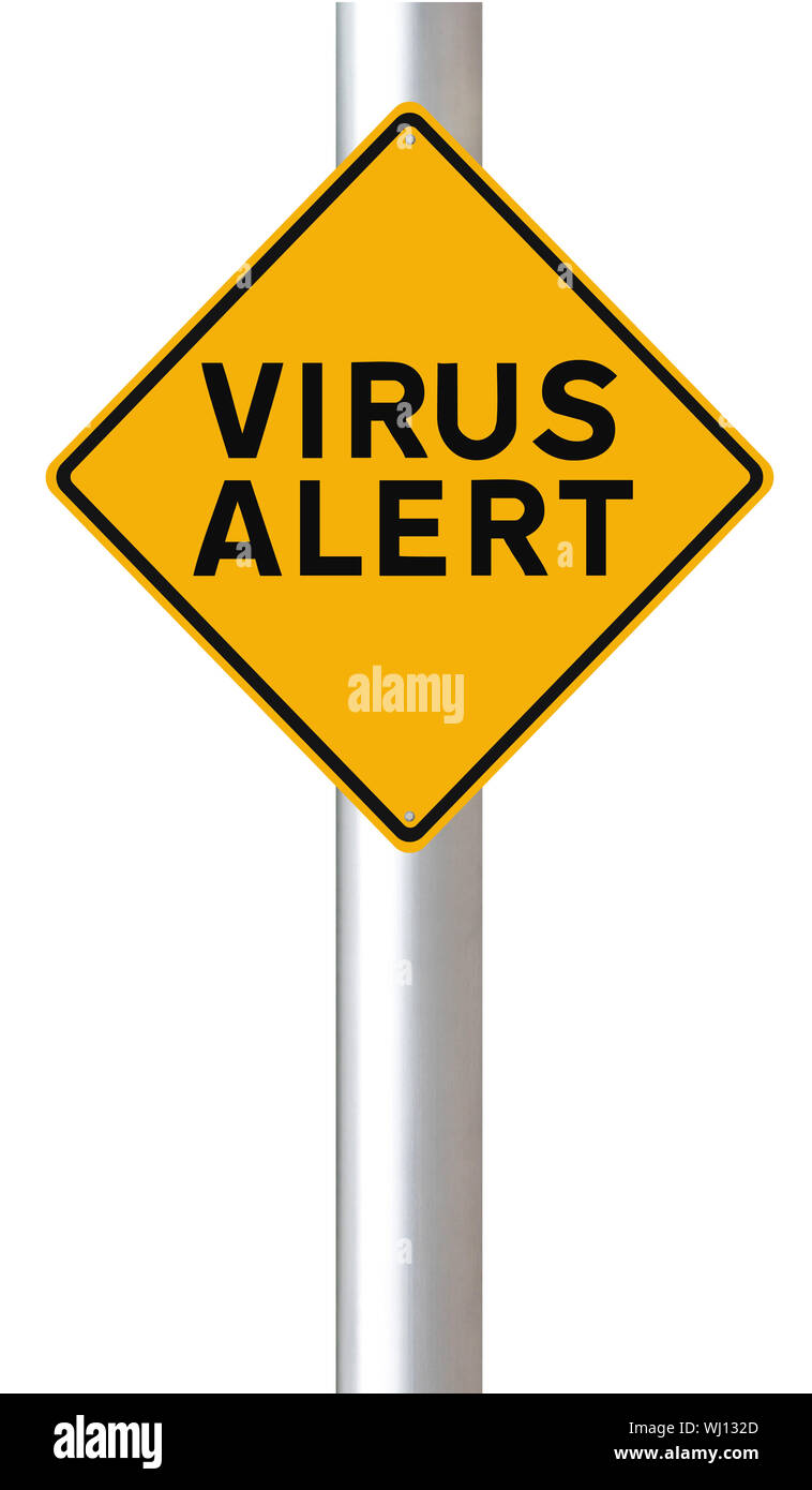 Allarme virus Foto Stock