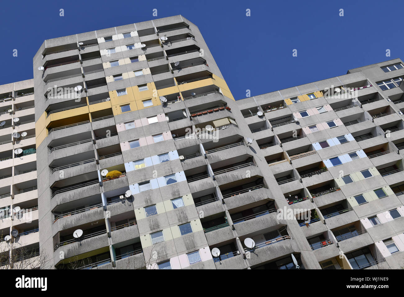 Visualizzare, architettura, esterno al di fuori, vista esterna, vista esterna, Berlino, calcestruzzo, Germania, Building, edificio alto, real estate, immobiliare, Foto Stock