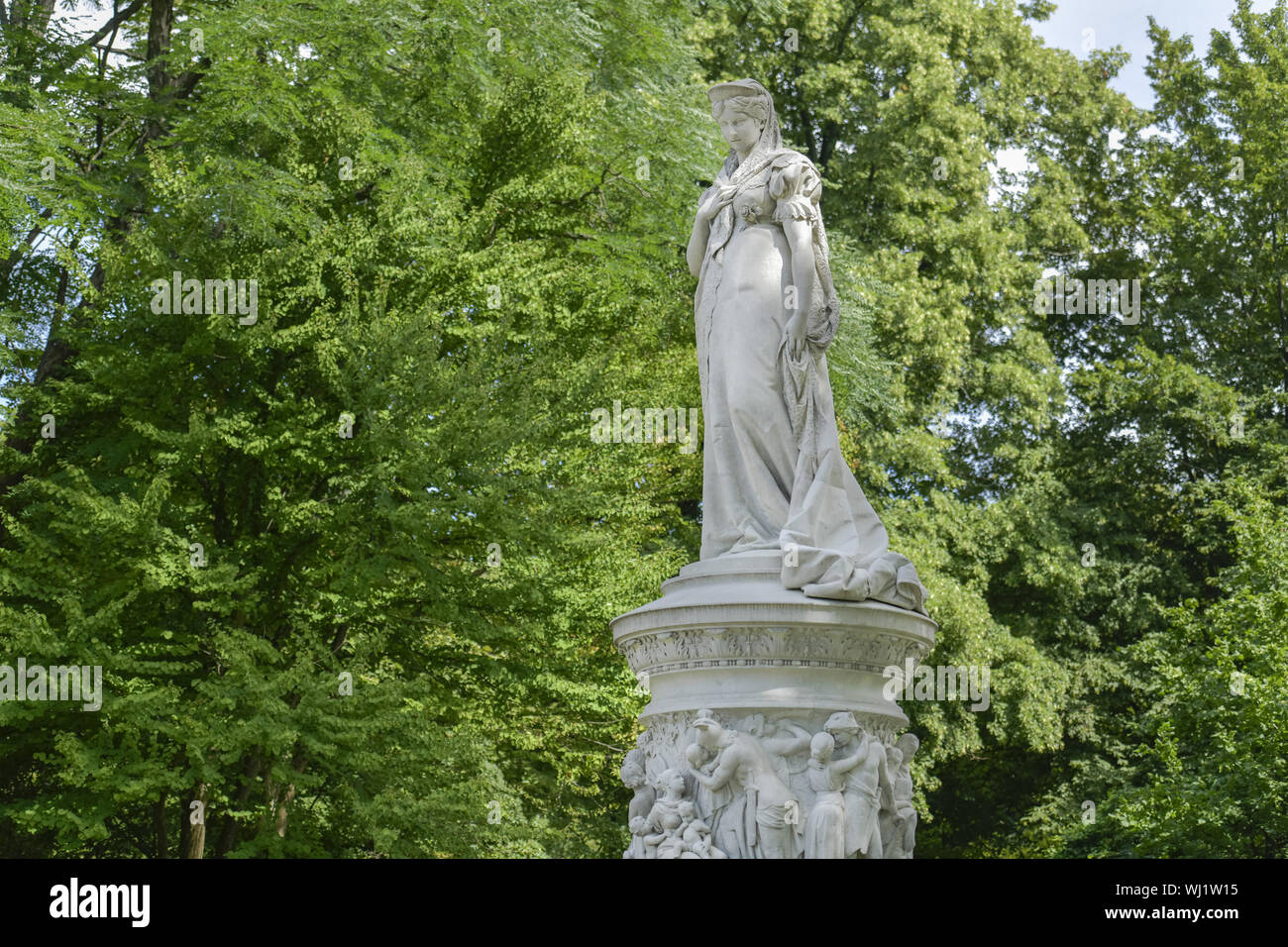Berlino, lo zoo di Berlino, monumento, Germania, grande zoo, grande zoo, disposizione verde, verde disposizione, regina, Queen Luise von Preussen, Luise von Preussen, L Foto Stock