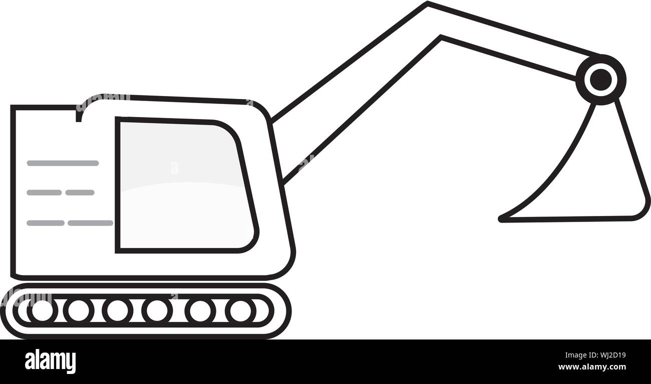 Icona di Bulldozer immagine vettoriale Illustrazione Vettoriale