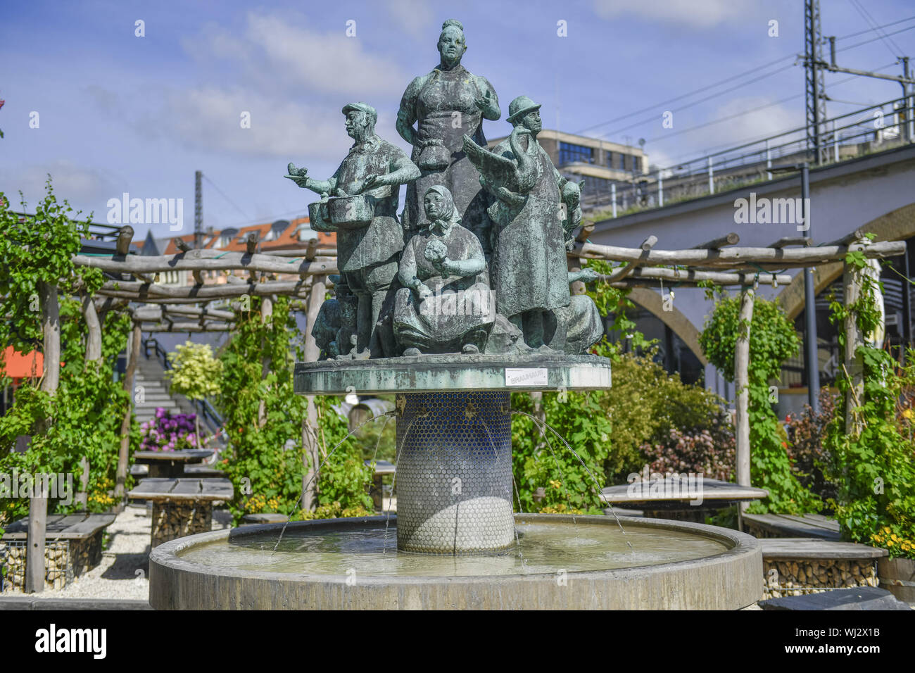 Berlino, Berlino centro, bronzo, il monumento in bronzo, bronzo figura, fusione in bronzo, fusione in bronzo, ben, monumento, Germania, del Karl Liebknecht street, Karl Foto Stock