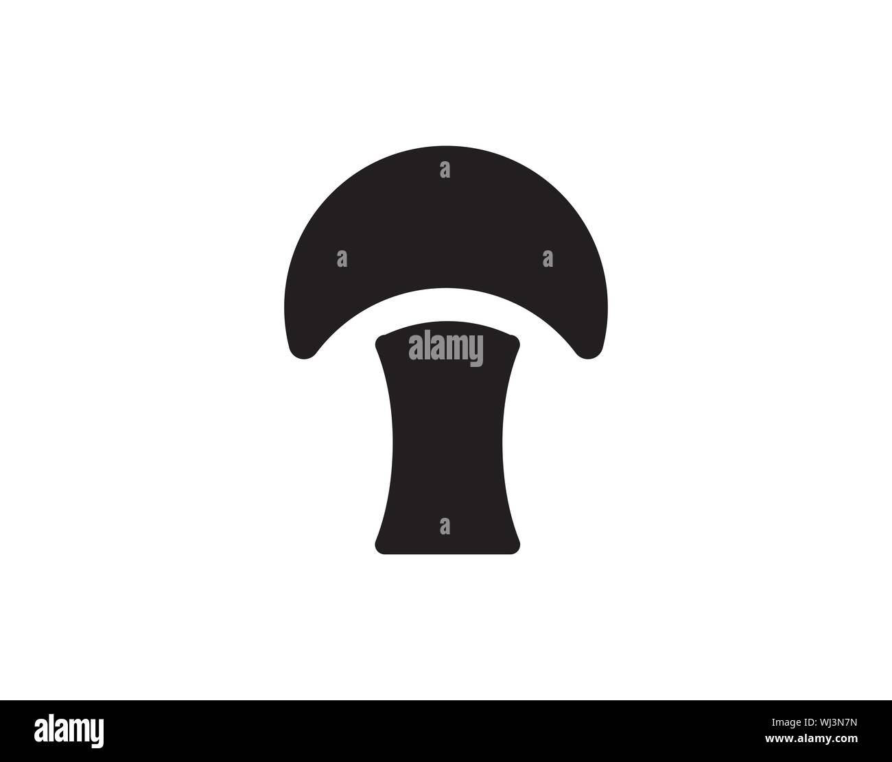 Icona di funghi illustrazione vettore isolato segno del vettore - Illustrazione Vettoriale