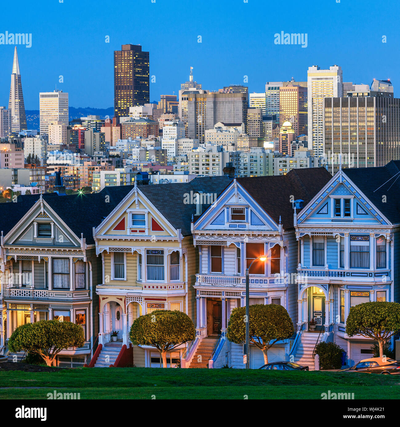 Famosa vista di San Francisco, Stati Uniti d'America Foto Stock