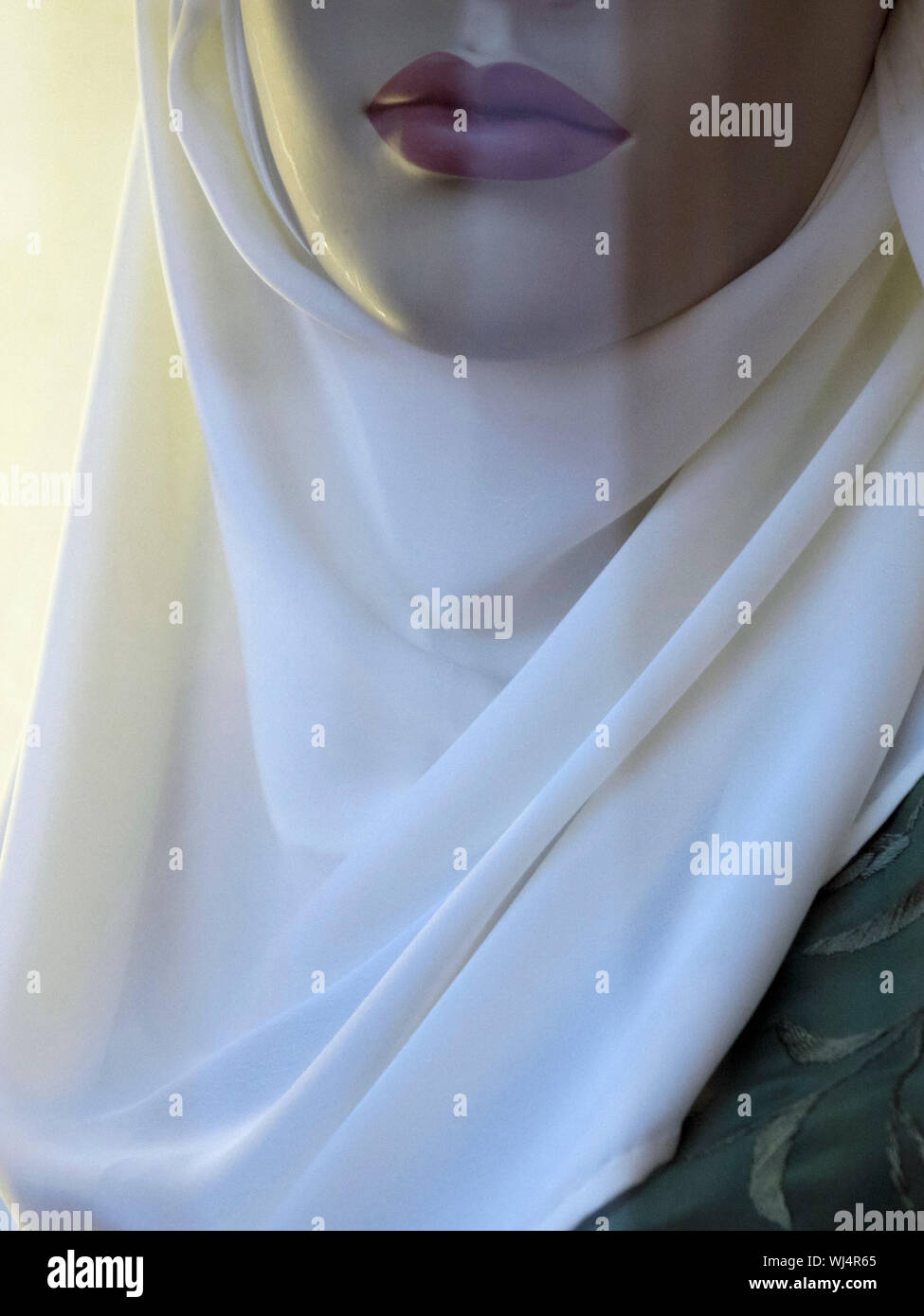 Close up manichino indossa hijab Foto Stock