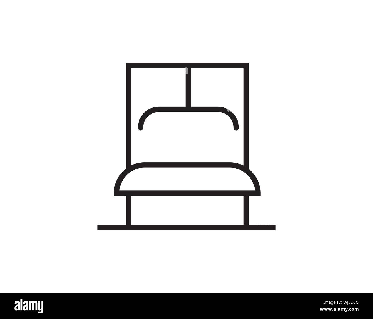 Palestra icona di stazione. Elegante stazione di palestra concetto del logo su sfondo bianco . Illustrazione Vettoriale