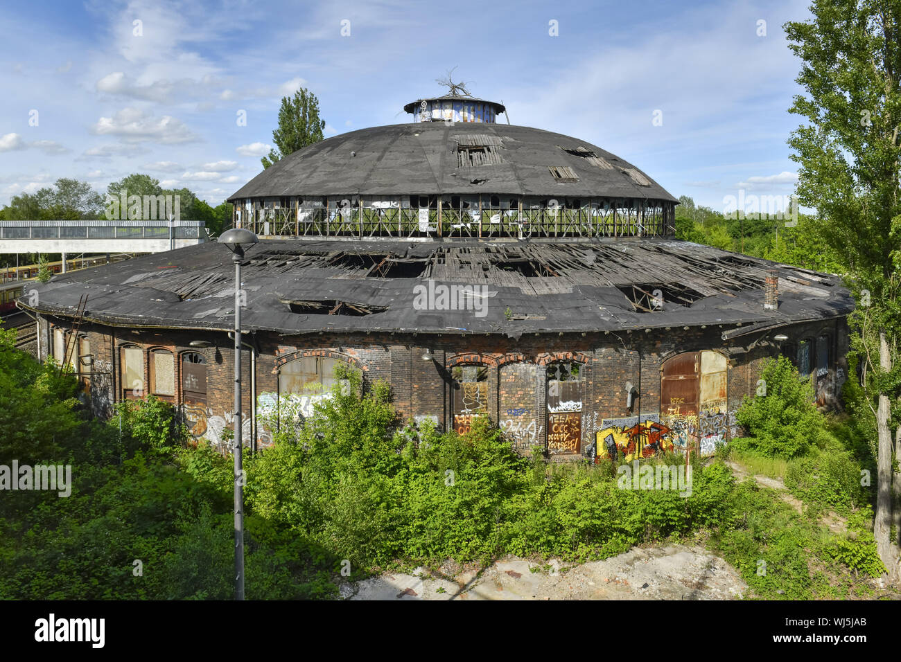 Vista, al di fuori e al di fuori, vista esterna, vista esterna, Berlino, difettoso, conservazione dei monumenti ed edifici storici, Germania, precedentemente, ex, fo Foto Stock