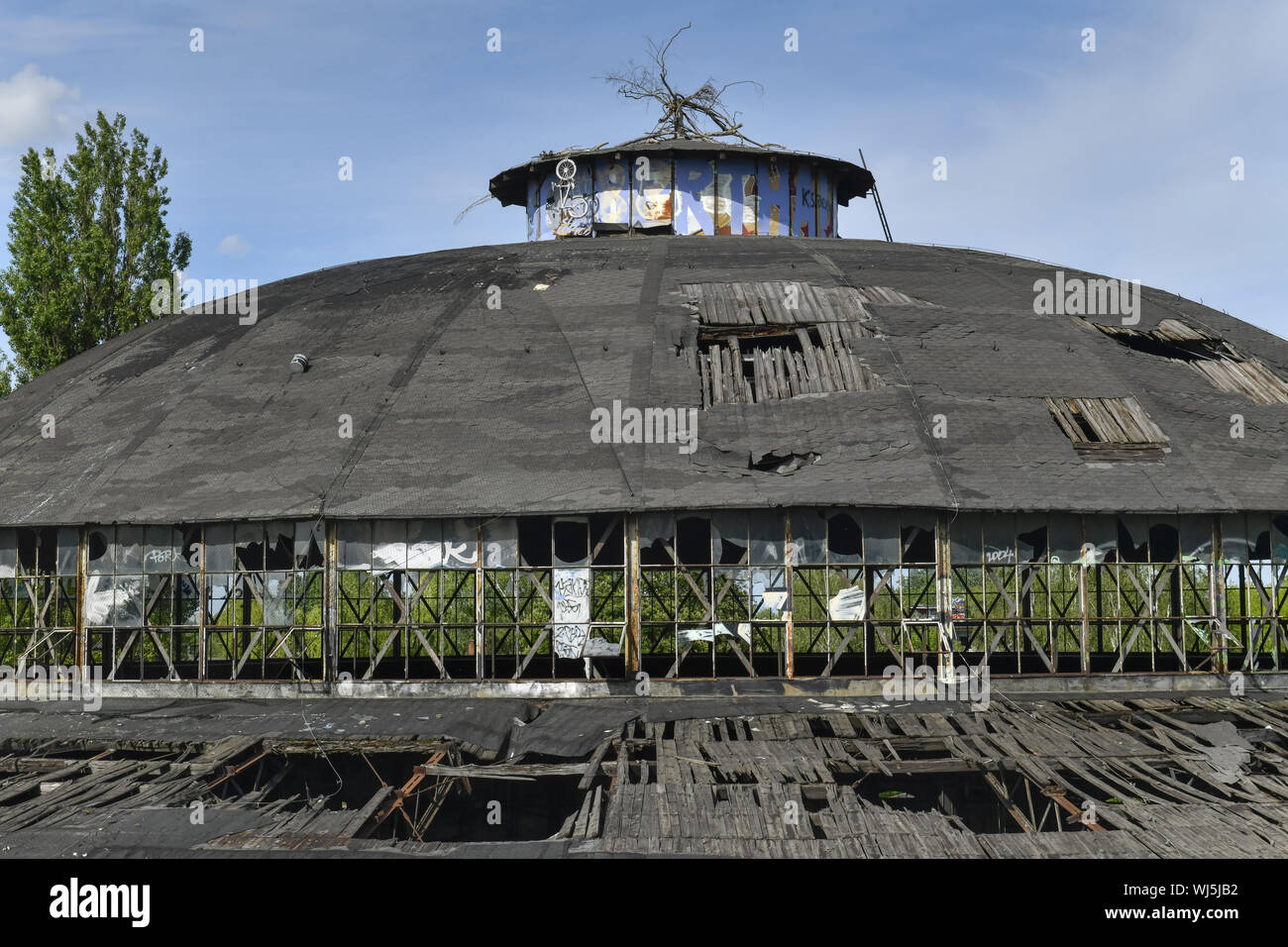 Vista, al di fuori e al di fuori, vista esterna, vista esterna, Berlino, difettoso, conservazione dei monumenti ed edifici storici, Germania, precedentemente, ex, fo Foto Stock