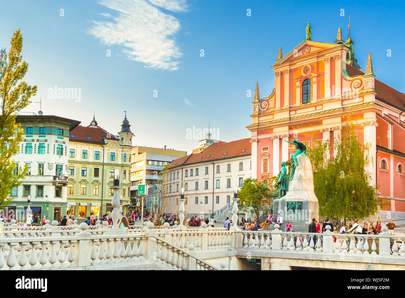 Medieval Lubiana, Slovenia, l'Europa. Foto Stock