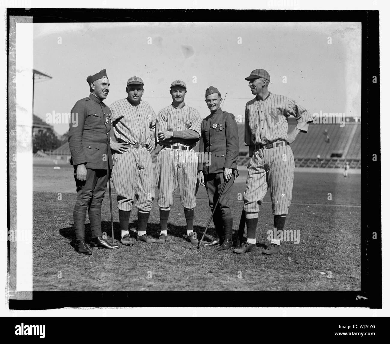 S.e. Gilbert, Jack Bentley, Virgilio Barnes, M.P. Randall, Hank Gowdy, 10/3/24 Foto Stock