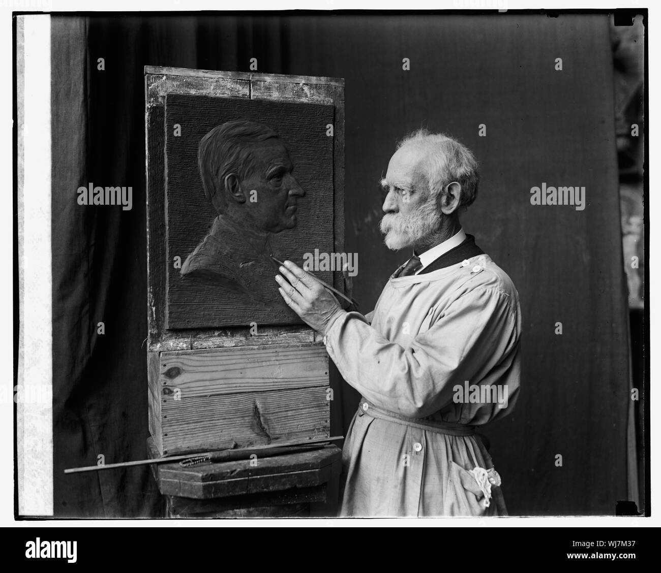 H.K. Bush-Brown e placca di Coolidge, 2/5/25 Foto Stock