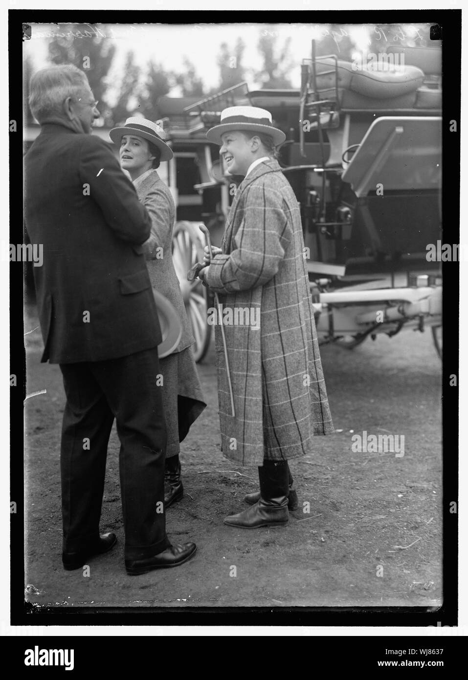 Spettacoli a cavallo. Giudice William H. MOORE; MRS. C.A. MUNN; MISS HARRIMAN Foto Stock