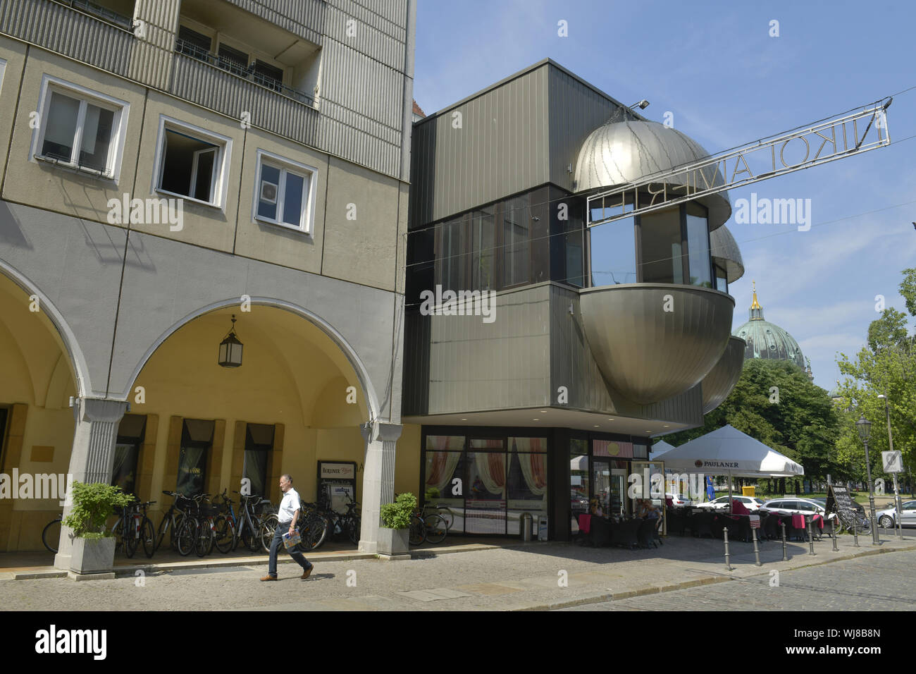 Berlino, Germania, vista al di fuori e al di fuori, vista esterna, vista esterna, centro città vecchia, nel Marstall, architettura, inn, ristorazione, ristorante, Foto Stock