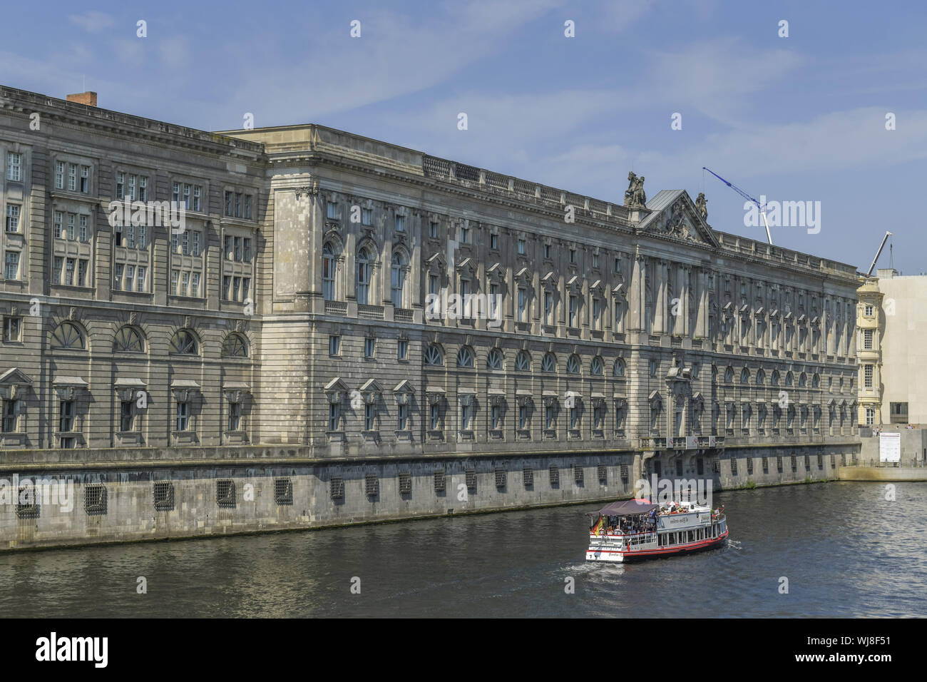 Vecchio Marstall, vista al di fuori e al di fuori, vista esterna, vista esterna, Berlino, ampia street, strada larga, Germania, facciata, facciate, terra libreria, Marstall, Foto Stock