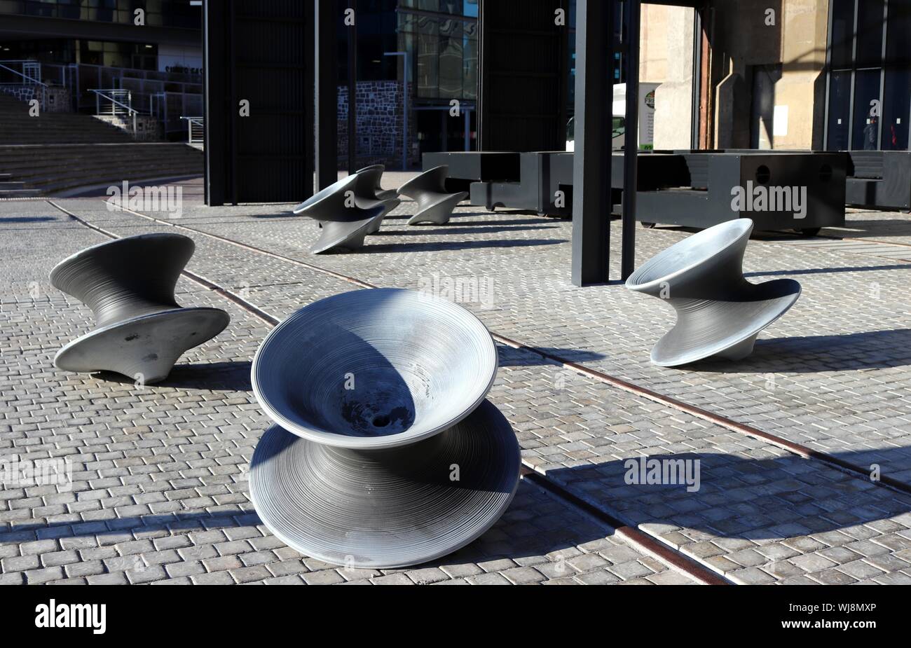 Quartiere artistico in Piazza Silo, Mississipi Foto Stock