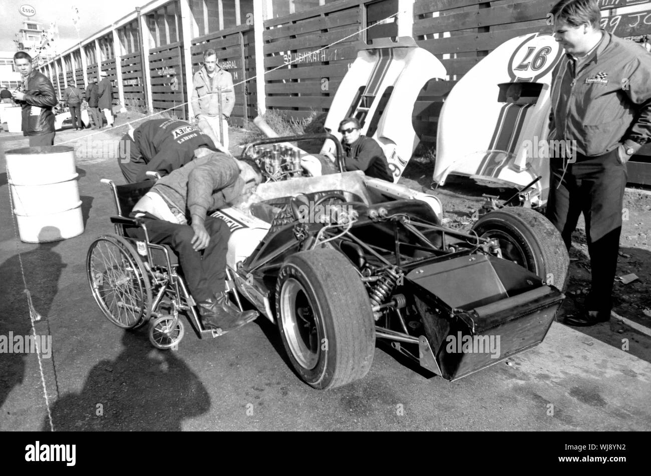 Il primo Gran Premio canadese o formale di una gara automobilistica a Mosport vicino a Bowmanville, Ontario 1960-1965 Foto Stock