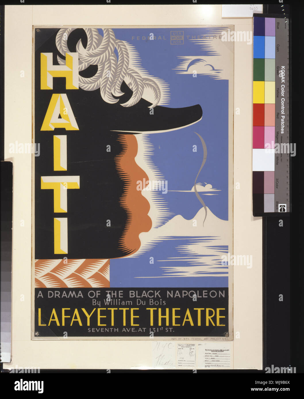 Haiti, un dramma di nero a Napoleone, da William Du Bois, Lafayette Theatre Abstract: Poster nero stilizzato Napoleone. Foto Stock