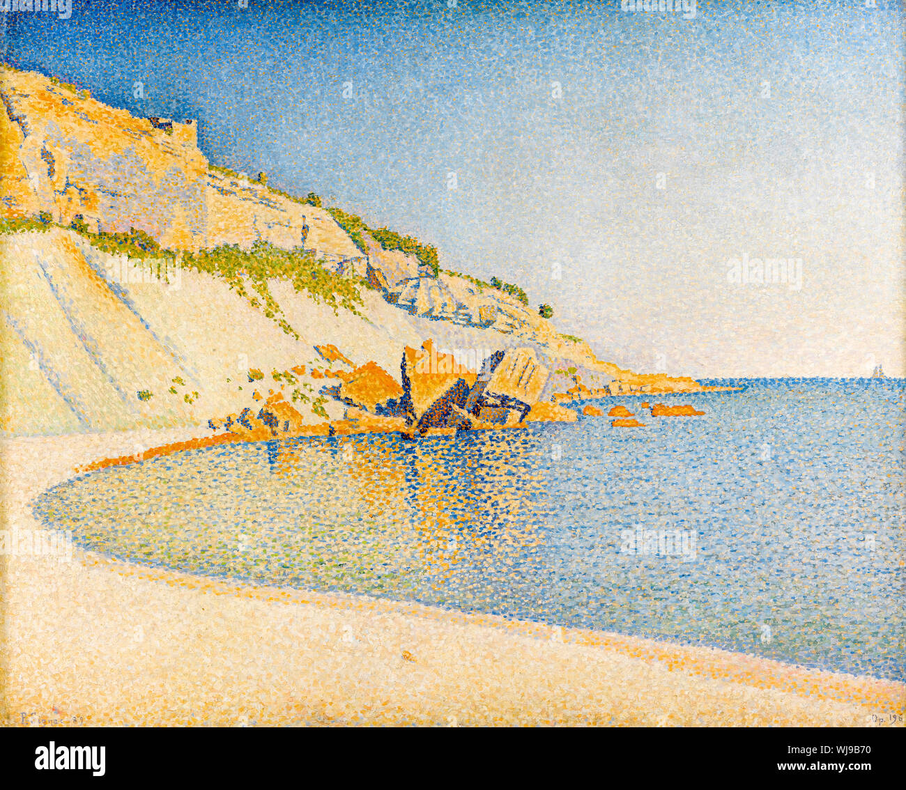Paul Signac, Cassis, Cap lombardo, Opus 196, la pittura di paesaggio, 1889 Foto Stock