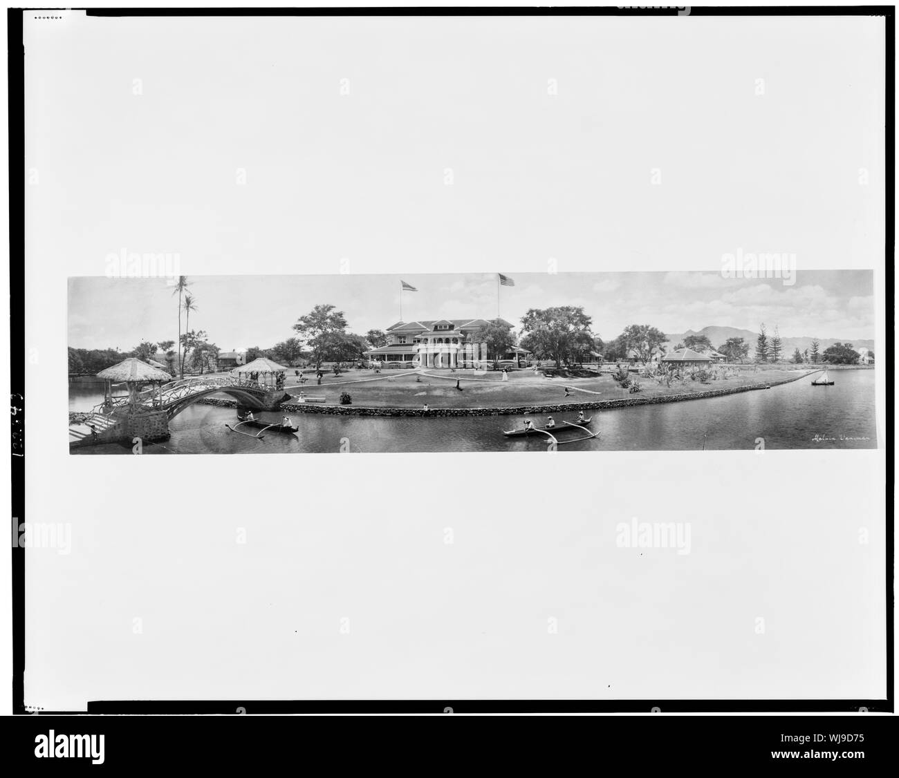 Hotel Haleiwa, Honolulu cioè Haleiwa città, contea di Honolulu Foto Stock