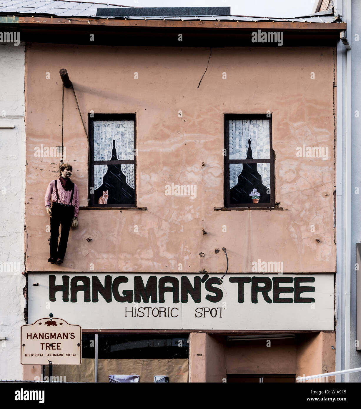 Hangman Struttura del sito storico, Placerville in California della Sierra Nevada Foto Stock