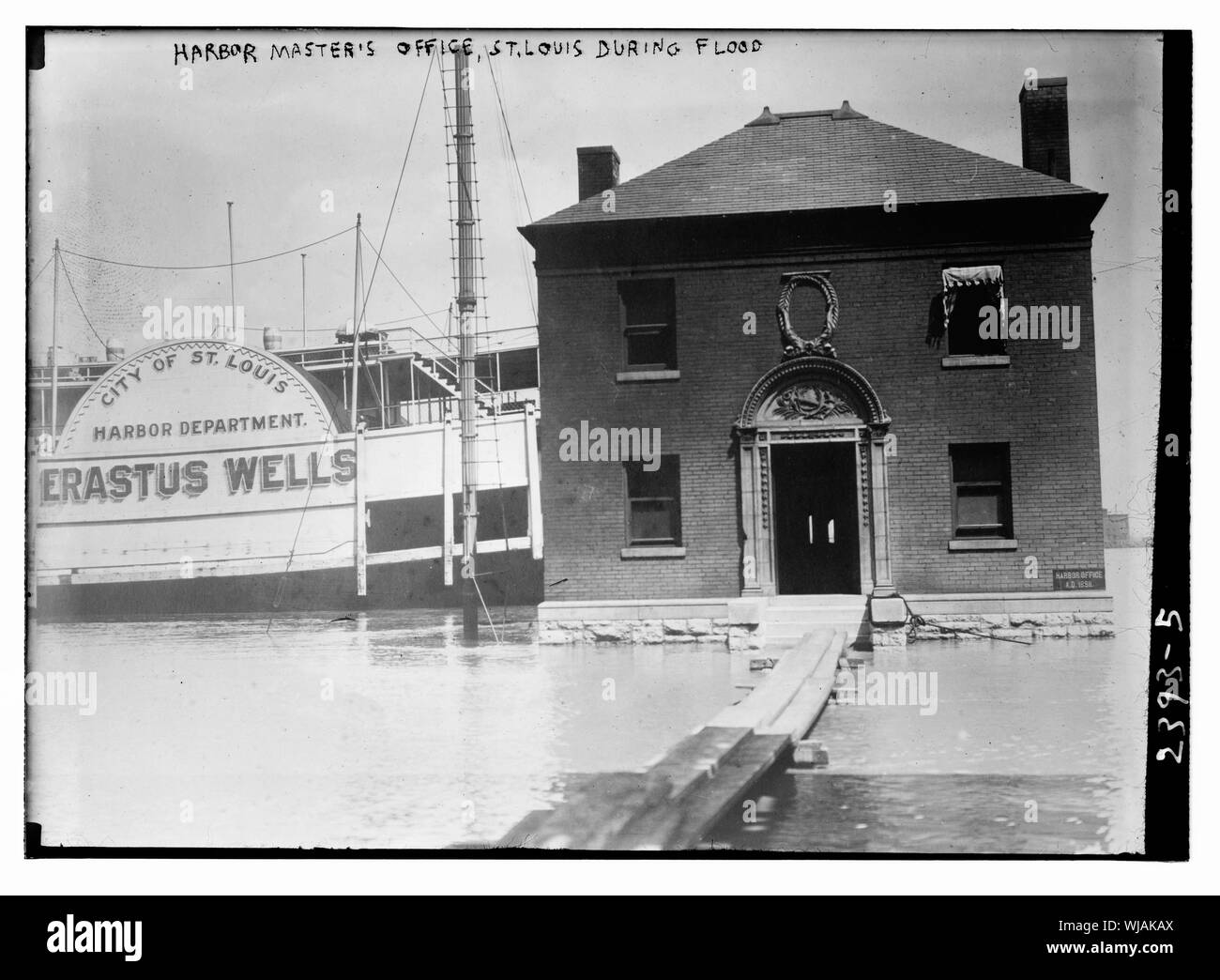 Capitaneria di Porto, St. Louis, durante l'alluvione Foto Stock