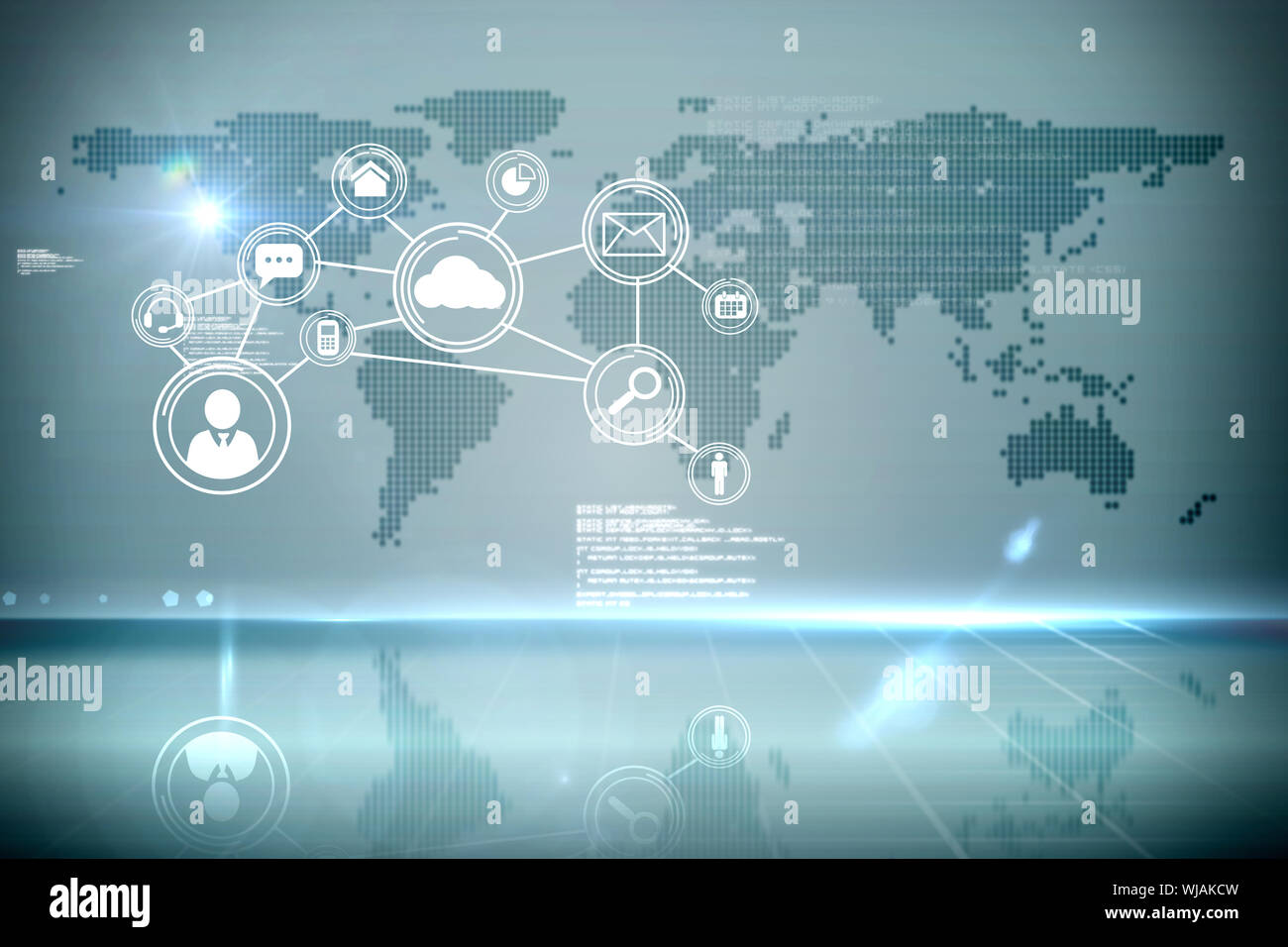 La tecnologia avveniristica interfaccia Foto Stock