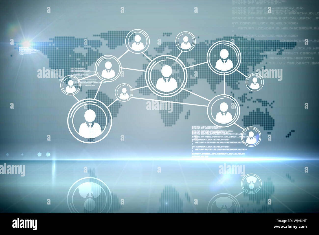 La tecnologia avveniristica interfaccia Foto Stock