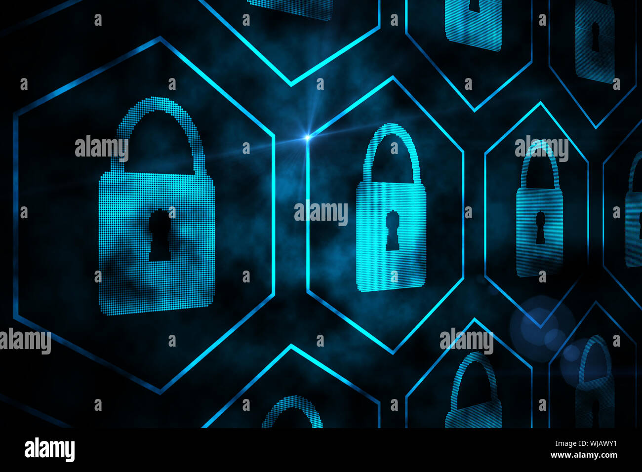Digital security lock Foto Stock