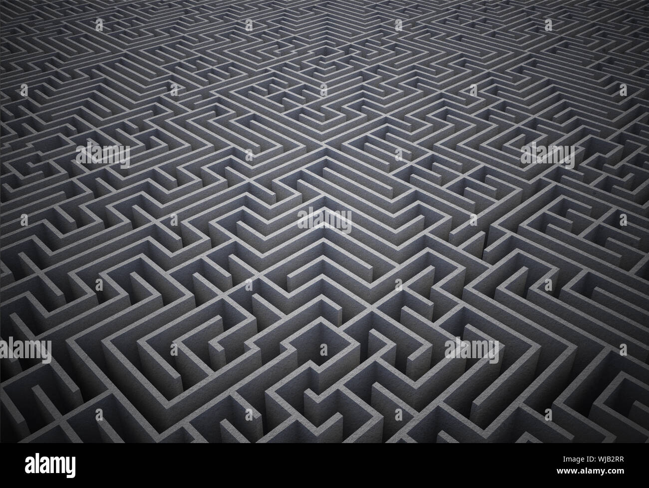 Difficile labirinto puzzle Foto Stock