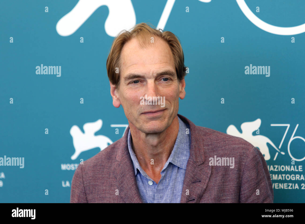 L'Italia, Lido di Venezia, 3 Settembre 2019 : l'attore inglese Julian Sands al photocall di 'il dipinto di uccello', direttore Vaclav Marhoul. 76Th Veni Foto Stock