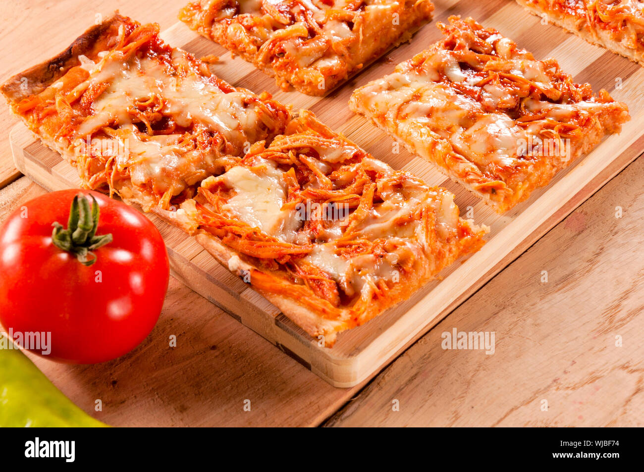 Il fuoco selettivo sulla parte anteriore mini sandwich Foto Stock