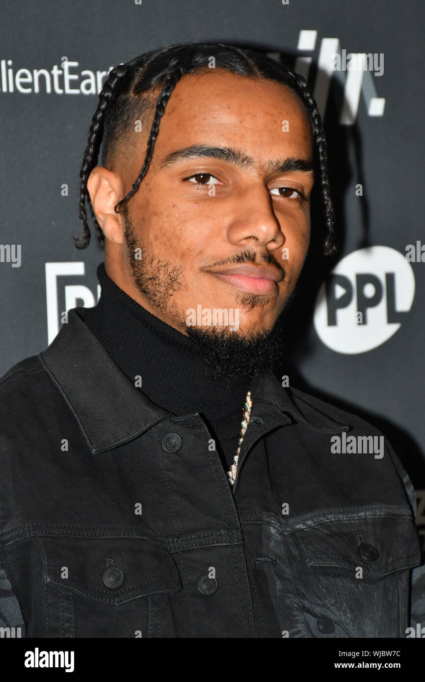 Londra, Regno Unito. 03Sep, 2019. AJ Tracey Arrivers a scopo di musica indipendente premi al Roundhouse il 3 settembre 2019, Camden Town, Londra, Regno Unito. Credito: Picture Capital/Alamy Live News Foto Stock