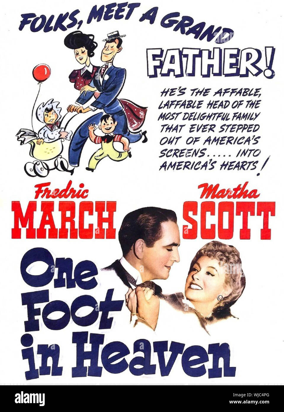 Un piede nel cielo 1941 Warner Bros film con Martha Scott e Fredric March Foto Stock