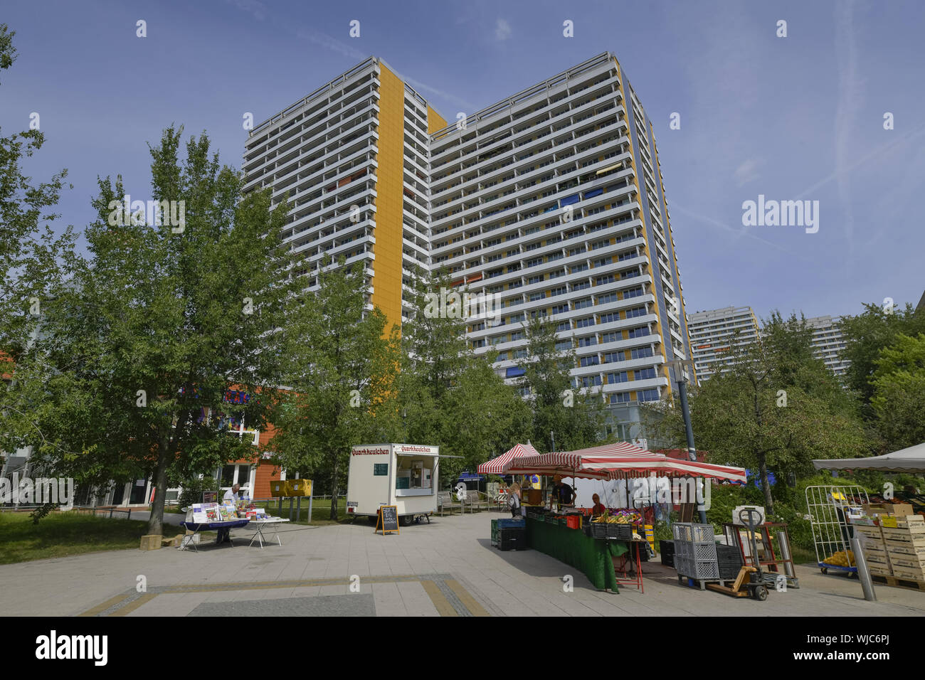 Architettura, Berlino, calcestruzzo, Germania, Building, edificio, casa, Helene Weigel posto, alto, real estate, mercato, Marzahn, Marzahner, Marzahn-c Foto Stock