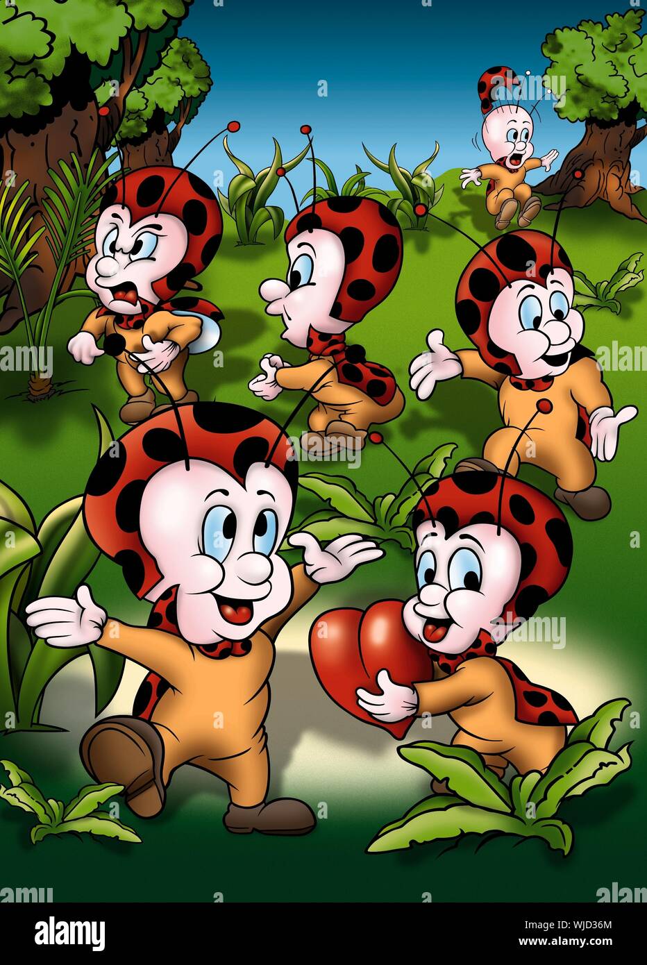 Coccinelle Foto Stock