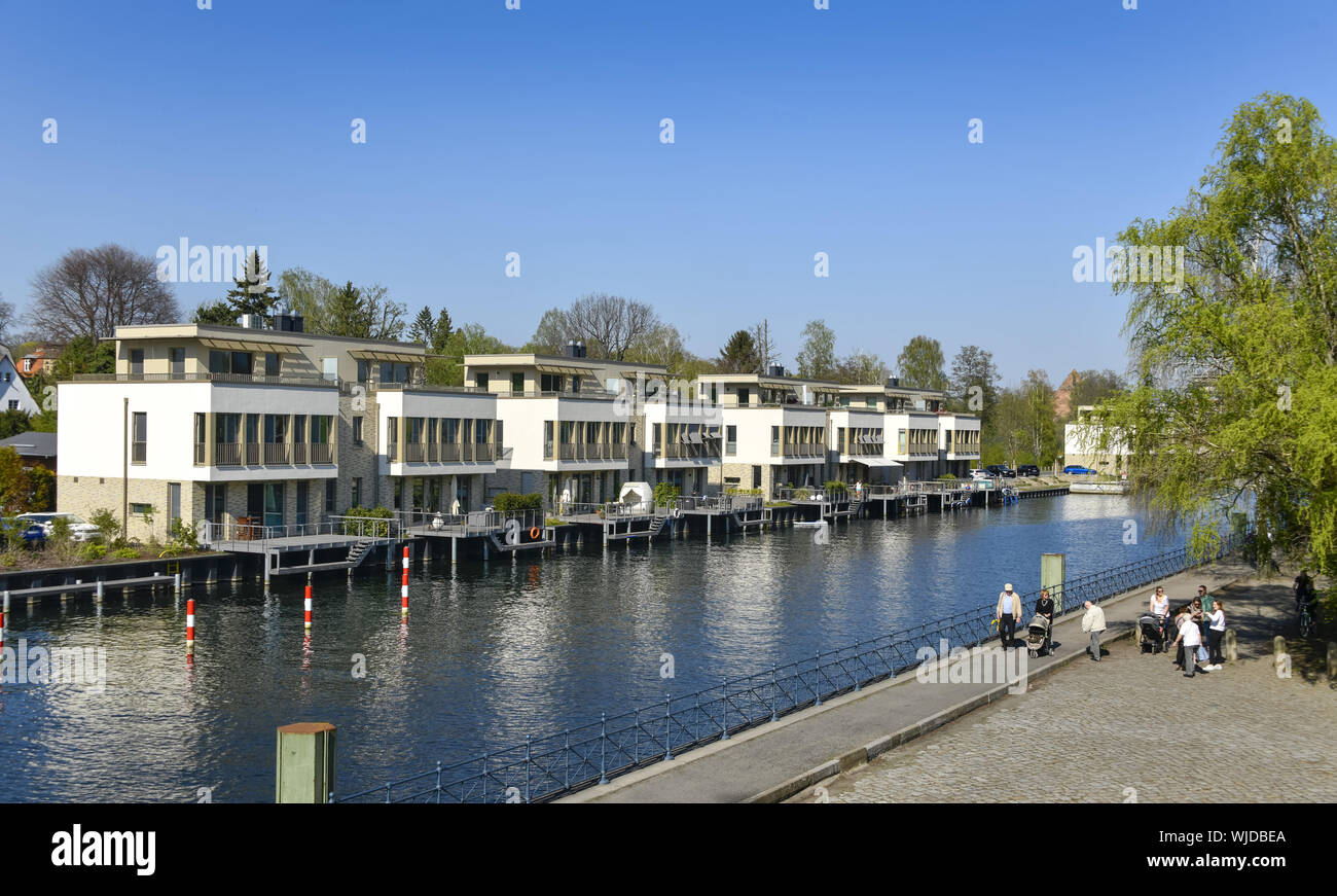 Visualizzare, architettura, esterno al di fuori, vista esterna, vista esterna, Berlino, Berlino-Tegel, calcestruzzo, Germania, casa unifamiliare, single-famiglia abitare Foto Stock